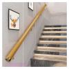 Stair Railing 1ft-20ft Wooden Handrails Non-Slip Staircase Handrail Wall Mounted Barrier-Free Staircase Grab Bar for Elderly, for Corridor Lofts Guardrail Decking Railings (Size : 17ft/510cm) view 3