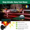 ChunHee Solar Motion Sensor Alarm Outdoor, Dog Barking & Gunshot Sounds & Recording, 360Motion Detector Alarm,129dB Loud Siren,3 Work Modes Activated Strobe Light with Remote 4Pack view 3