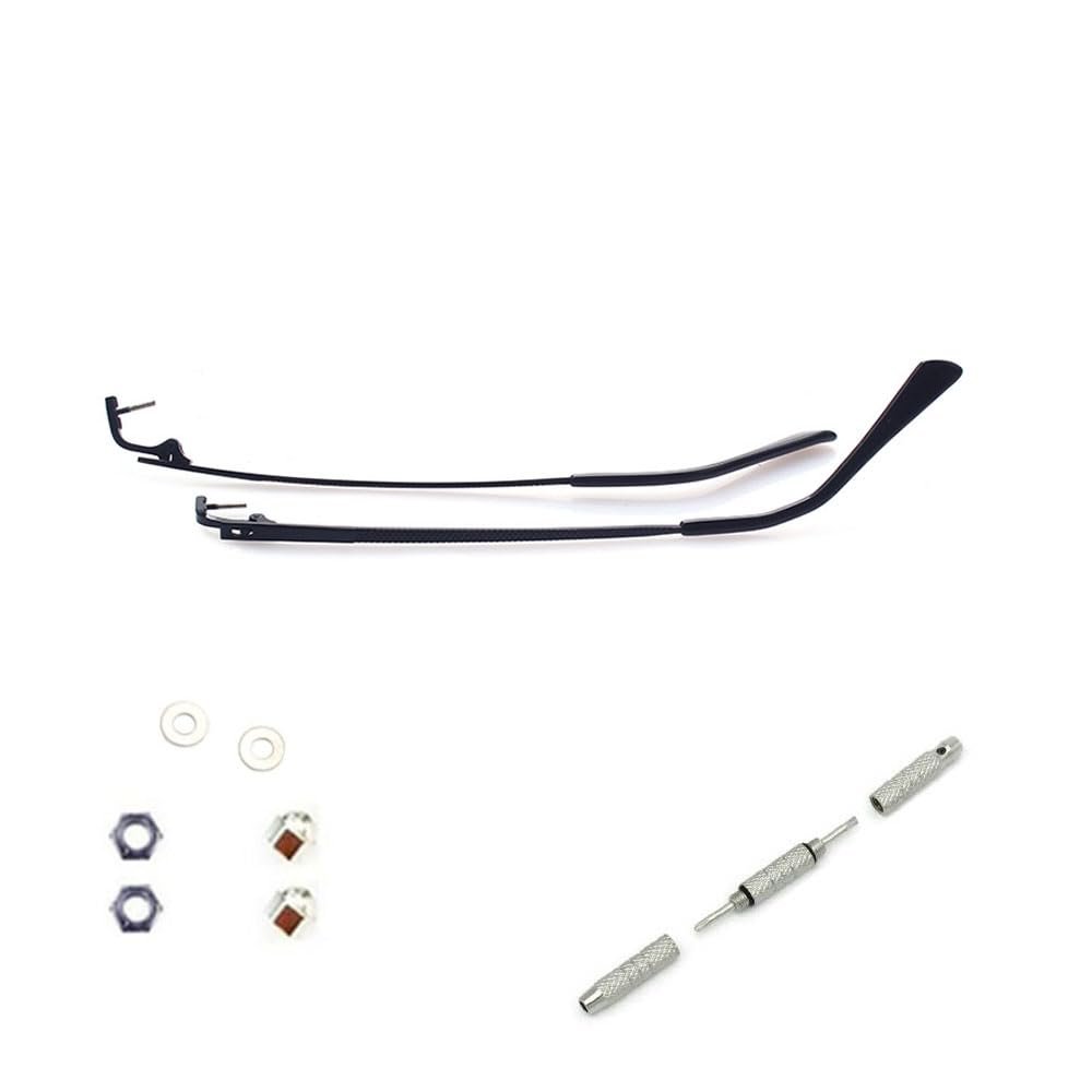 QYAJS 1 Pair Metal Frame Arms Rimless Glasses Legs Eyeglass Replacement Temple Eyewear (Single Hole)