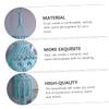 Ciieeo 1pc Bohemian Style Woven Lampshade Versatile Light Pendant Shade for Home Decor Elegant Wedding Lampshade Decor for Bedroom Study Living Room and More view 3
