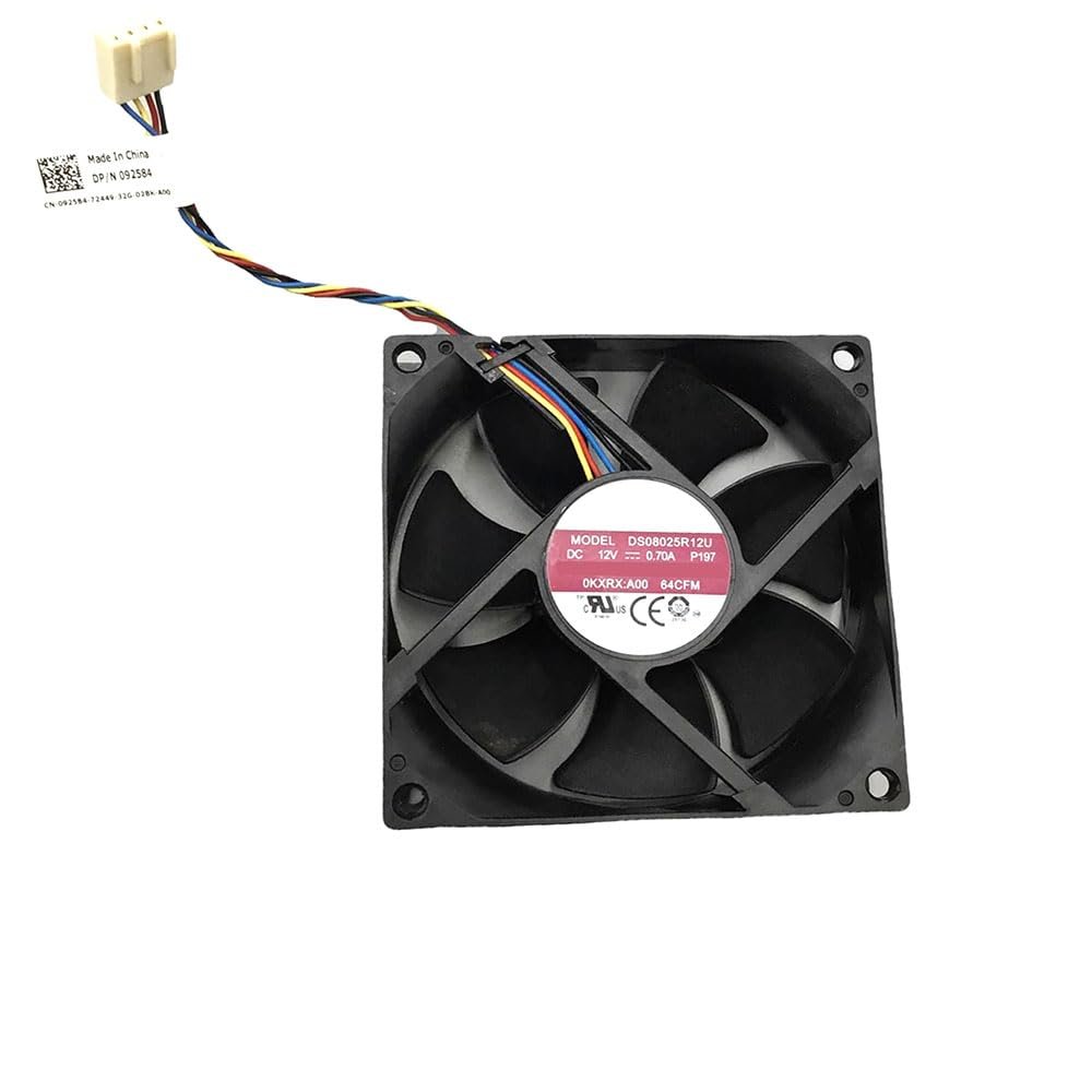 GAOCHENG Cooling Fan for DELL Optiplex 3010 DT D07D001 00KXRX 0KXRX 092584 92584 DS08025R12U P197 DC12V 0.70A 80X80X25mm New
