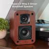 RIOWOIS Powered Bluetooth Bookshelf Speakers, 40W Record Player Speakers with 2.75 Inch Woofer, Stereo Speakers with Optical/AUX/TV-ARC Connection for Turntable, No Receiver or Amplifier Required. view 4