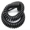 DYCJLL Spring Telescopic Spiral Cable, 3-Core Black Wire, Copper, 10 Strands, 15/17/18/20/24AWG, Compatible with Various Devices with Standard Electrical Connectors view 2