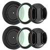 2Pack Adjustable Iris Aperture Diaphragm 1.5-26mm Iris Aperture Diaphragm Adapter M30 to M37 Diaphragm Lens Module Adapter Ring PVS-14 PSV14 (Filter Protector Cover Set) view 1