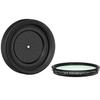 2Pack Adjustable Iris Aperture Diaphragm 1.5-26mm Iris Aperture Diaphragm Adapter M30 to M37 Diaphragm Lens Module Adapter Ring PVS-14 PSV14 (Filter Protector Cover Set) view 3
