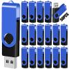 EASTBULL 8GB USB Flash Drive Bulk Thumb Drives 50 Pack with Lanyards USB 2.0 Memory Sticks Zip Drive Pen Drive for Storage and Backup Blue 50PCS 8GB view 1