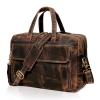 Full Grain italian Leather Briefcase for Men Top Choice Gifts Handcrafted Laptop Bag with Multiple Compartments (Brown, 16 inch) view 1