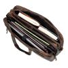 Full Grain italian Leather Briefcase for Men Top Choice Gifts Handcrafted Laptop Bag with Multiple Compartments (Brown, 16 inch) view 4