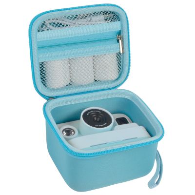 ANKHOH Case for Dylanto/for DUDUDRAGON/for Yehtta/for Gofunly/for LETSHAH Kids Camera Instant Print, 1080P Kid Cameras Storage Organizer Gifts Bag for Printing Paper and Toy Accessories,Blue-Only Box
