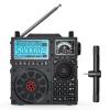 Raddy RF919 SSB Shortwave Radio with NOAA Weather Band, Full Band FM AM SW VHF UHF AIR CB WB and SSB Receiver, with Antenna Tuner, 3 External Antenna Ports, 5000mAh Rechargeable Battery (Black) view 1