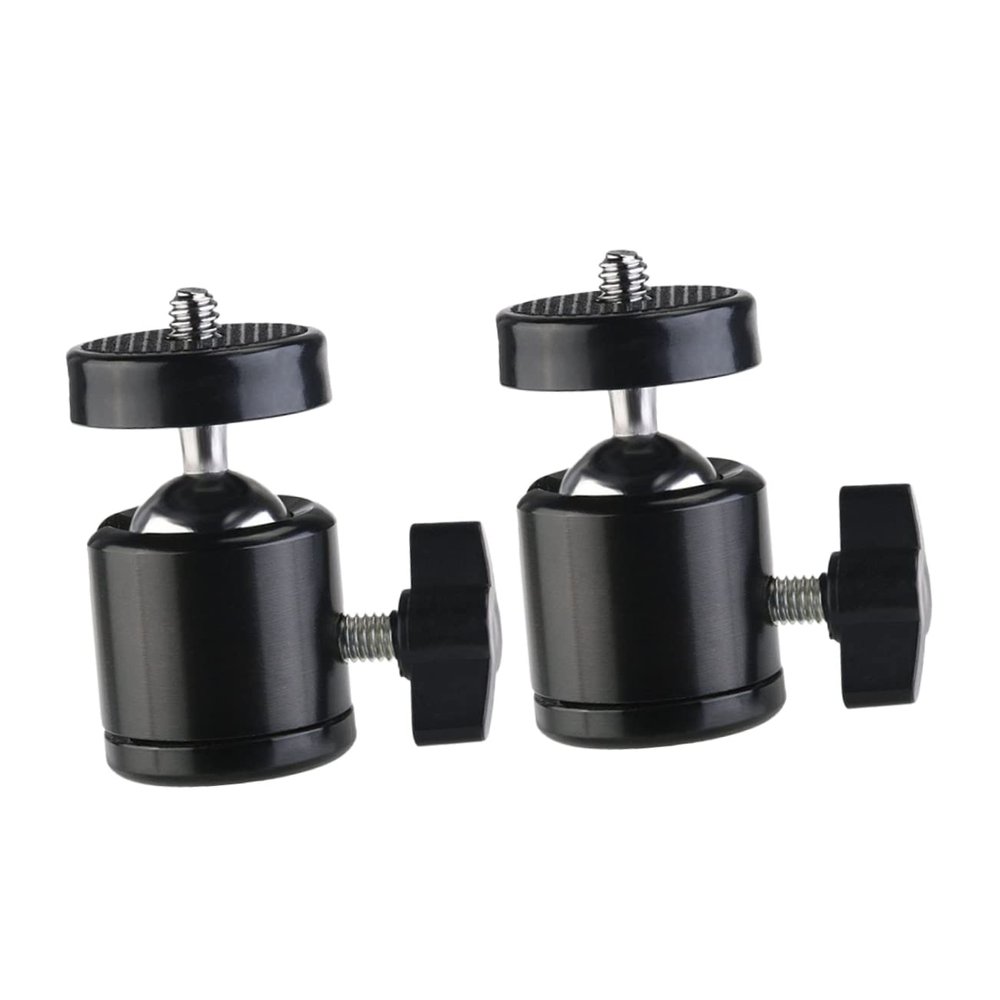 BESTonZON 2pcs Tripod Mount Adapter Swivel Hot Shoe Mount for Cameras Smartphones Led Lights Photography Accessory for Video and Live Streaming