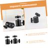 BESTonZON 2pcs Tripod Mount Adapter Swivel Hot Shoe Mount for Cameras Smartphones Led Lights Photography Accessory for Video and Live Streaming view 2