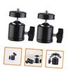 BESTonZON 2pcs Tripod Mount Adapter Swivel Hot Shoe Mount for Cameras Smartphones Led Lights Photography Accessory for Video and Live Streaming view 4
