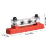 PartyKindom Bus Bar Battery Distribution Block with Protective Cover 2-Channel M6 Terminal Block for Rv Marine Automotive 4.92X1.77X0.79 Inches view 4