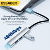 Essager USB 2.0 Hub, 4 Ports USB A Splitter Ultra-Slim USB Expander for Mouse, Keyboard, Flash Drive, U Disk, Printer Compatible with Laptop, Desktop PC, Xbox, PS5, and More (4 in 1 USB A) view 2