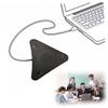 BESTonZON USB Microphone Echo Reduction Omnidirectional Design for Gaming Distance Education and Voice Chat Plug Play Driver Cable High Sensitivity view 3