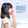 TuneFlux Upgraded Kids Headphones, Wired Toddler Headsets, 85dB Limited Volume On Ear Headphones, Portable Foldable Design, Stereo Sound Kids Headsets for School/Tablet/Travel-Sapphire Blue view 2