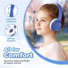 TuneFlux Upgraded Kids Headphones, Wired Toddler Headsets, 85dB Limited Volume On Ear Headphones, Portable Foldable Design, Stereo Sound Kids Headsets for School/Tablet/Travel-Sapphire Blue view 4