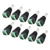 FLEXMAN 10Pcs DC Power Connector, Male Jack Adapter, 2.1mm DC Power Output Input Connection for CCTV Camera, Security, Surveillance Equipment view 1