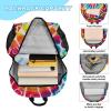ALAZA Rainbow Swirl Tie Dye Backpack and Lunch Bag Set for Boys Girls School Bookbag Cooler Kits view 4