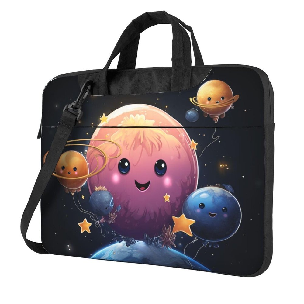 BTCOWZRV Laptop Bag 13-15.6 inch Laptop Shoulder Bag for Men Women Cute planet Computer Bag Messenger Bag for Work