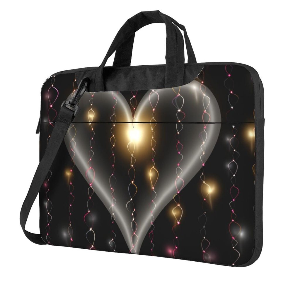 Laptop Bag 13-15.6 inch Laptop Shoulder Bag for Men Women Glowing love Computer Bag Messenger Bag for Work