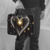 Laptop Bag 13-15.6 inch Laptop Shoulder Bag for Men Women Glowing love Computer Bag Messenger Bag for Work view 2