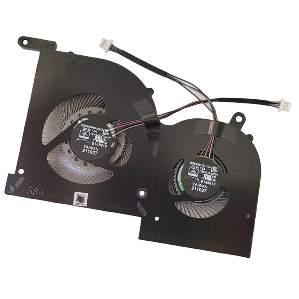 16V4-G-CCW GPU Cooling Fan Replacement for MSI WS66 GS66 P66 Stealth 11UG 11UE 11UH 11UMT 11UKT Creator 15 OLED MS-16V4 Laptop 5V 1.0A 4PIN BS5005HS-U3J (Does Not fit Intel 10th Gen CPU Version)