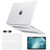 Sparkly Clear Case for MacBook Pro 13 inch M2 M1 A2338 A2289 A2251 A2159 A1989 A1706 2023-2016 Release with Touch ID, 6 in 1 Glitter Plastic Hard Shell&Keyboard Cover&Screen Protector&Webcam Cover view 1