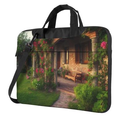 BTCOWZRV Laptop Bag 13-15.6 inch Laptop Shoulder Bag for Men Women Gorgeous Yard Computer Bag Messenger Bag for Work