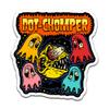 4" Dot Chomper Arcade Game Sticker Retro 80's Video Game Ghost Monster Sticker, Waterproof Vinyl Sticker for Car, Auto, Water Bottles, Phone Case, or Laptop Decal view 1