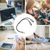 1/2 Audio Jack Splitter - Mic Audio Splitter, Dual Headphone Adapter | 3.5mm, Audio Splitter 2 Female to 1 Male, Clear Sound Quality Earphone Adapter Connector for Mobile Phones, Laptops, PC view 2