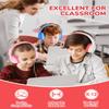 iClever HS27 & HS22 Kids Headphones Wired Bundles-Comfortable Fit, Safe 85dBA Volume Limited,Girls Boys Headphones for Foldable 3.5mm Wired Kids Headphones for iPad Computer view 2