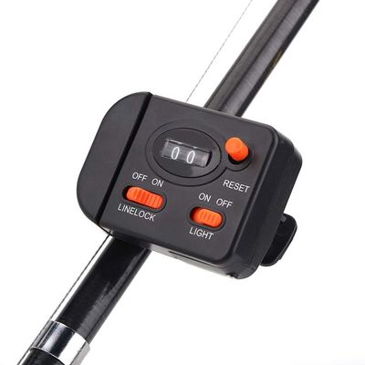 XHTLLO Digital Display Fishing Line Counter Depth Finder, Professional Clip on Rod Accessory