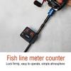 XHTLLO Digital Display Fishing Line Counter Depth Finder, Professional Clip on Rod Accessory view 2
