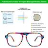 VOOGLAM Aviator Blue Light Glasses for Women Men Anti Eyestrain Dry Eyes Computer Phone TV Eyewear Multicolor GJGA861864-01 Sosa view 4