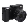 4K 48MP Digital Camera for Photography and Video, 48MP 3in Flip Screen 5X Optical Zoom, 8X Digital Zoom Autofocus Anti Shake, Flip Screen Compact Camera with Flash, Travel Camera f view 3