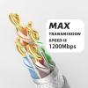 Yanmis Cable for V2,30ft Rectangular Satellite Internet Kit Satellite for V2 Wire view 3