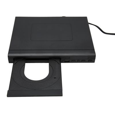 Mini DVD Player for TV with Remote Control, Built in PAL NTSC USB 2.0 Interface, Home CD Players with Cable, Compatible with DVD R, DVD RW, JPEG, CD R, CD RW (US Plug)