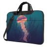 BTCOWZRV Laptop Bag 13-15.6 inch Laptop Shoulder Bag for Men Women Jellyfish illustration Computer Bag Messenger Bag for Work view 1