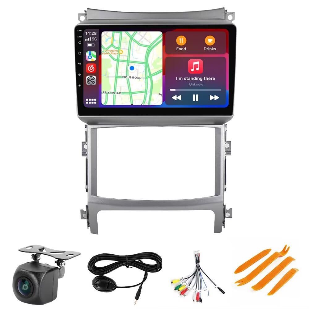 Android Stereo Radio for Hyundai Veracruz ix55 2007-2013 Auto A, Biorunn 9 Inch GPS Navi Wireless Car-Play Android Auto Upgrade Dash Kit Blue-Tooth FM RDS Head Unit 1GB RAM 32GB ROM