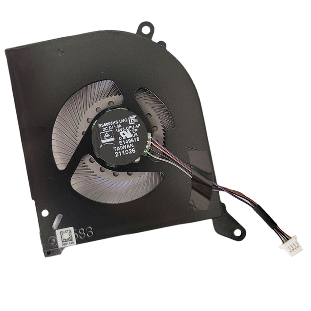 16V4-CPU CPU Cooling Fan Replacement for MSI WS66 GS66 P66 Stealth 11UG 11UE 11UH 11UMT 11UKT Creator 15 OLED MS-16V4 Series Laptop BS5005HS-U4Q 5V 1.0A 4PIN (Does Not fit Intel 10th Gen CPU Version)