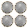 ACROPIX Universal 10" Car Speaker Grills Cover Mesh Round 10 Inch Audio Speaker Subwoofer Guard Protector Case Iron Black Gold Tone - Pack of 4 view 1