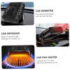 JECOMPRIS Portable Car Heater 12v Electric Car Heater Defroster Defogger Hot Air for view 2