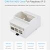 DIN Rail ABS Case for Raspberry Pi 5, for Raspberry Pi 5 Case Clear Top Window Large Inner Space Compatible with Various Raspberry Pi Hats-PoE HAT (F), RS485 CAN HAT, 2-CH RS485 HAT view 2