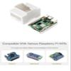 DIN Rail ABS Case for Raspberry Pi 5, for Raspberry Pi 5 Case Clear Top Window Large Inner Space Compatible with Various Raspberry Pi Hats-PoE HAT (F), RS485 CAN HAT, 2-CH RS485 HAT view 3