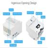 DIN Rail ABS Case for Raspberry Pi 5, for Raspberry Pi 5 Case Clear Top Window Large Inner Space Compatible with Various Raspberry Pi Hats-PoE HAT (F), RS485 CAN HAT, 2-CH RS485 HAT view 4