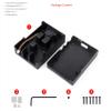 Aluminum Stripe Grooved Case for Raspberry Pi 5, Built-in Cooling Fan and Heatsink Pillars to Accelerate Heat Dissipation for Raspberry Pi 5 view 2