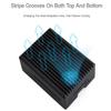 Aluminum Stripe Grooved Case for Raspberry Pi 5, Built-in Cooling Fan and Heatsink Pillars to Accelerate Heat Dissipation for Raspberry Pi 5 view 3
