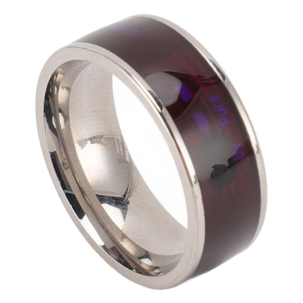 Asixxsix Smart NFC Ring, Steel Material, for Door Locks, File Transfer, NFC Devices, Ideal Gift for Men, All Round Sensing Technology Smart Ring for Mobile Phones (9)